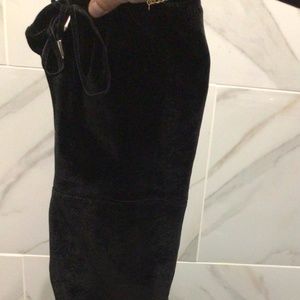 Marc Fisher black velvet over the knee boots size 7.5